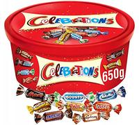 Celebrations Confezione regalo XXL, mini barrette di cioccolato Mix Snickers, Twix e altro, cioccolato pasquale, confezione grande (1 x 650 g)