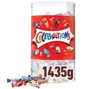 Celebrations Snack Assortiti al Cioccolato, circa 150 praline miste al cioccolato Mars, Bounty, Snickers, Twix, Maltesers e altri ancora: in totale 1435g, Cioccolatini Natalizi