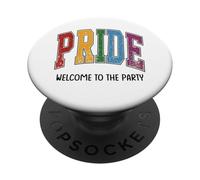 Celebrazione degli eventi dell'orgoglio arcobaleno della comunità gay LGBTQ 2025 PopSockets PopGrip Adesivo