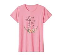 Celebrazione del Matrimonio Floreale della Madre della Sposa Orgogliosa Maglietta, Donna, Rosa, L