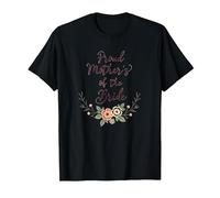 Celebrazione del Matrimonio Floreale della Madre della Sposa Orgogliosa Maglietta, Uomo, Nero, XL