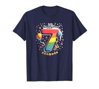 Celebrazione del Numero Fortunato di Sette Anni di Compleanno di 7 Maglietta, Uomo, Navy, XXL