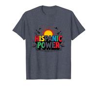 Celebrazione del Potere ispanico del Mese del Patrimonio Maglietta, Uomo, Pervinca, 3XL
