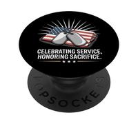Celebrazione del servizio in onore del sacrificio Veterans Day PopSockets PopGrip Adesivo