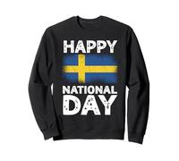 Celebrazione della bandiera della Svezia felice festa nazionale Felpa