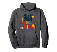 Celebrazione della Scuola del Bambino Freddo di 1 ° Grado per Giovani Studenti Felpa con Cappuccio, Unisex per Adulti, Grigio Scuro, XL