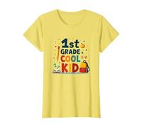 Celebrazione della Scuola del Bambino Freddo di 1 ° Grado per Giovani Studenti Maglietta, Donna, Limone, 3XL