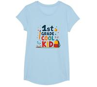 Celebrazione della Scuola del Bambino Freddo di 1 ° Grado per Giovani Studenti Maglietta, Ragazze, Celeste, XS