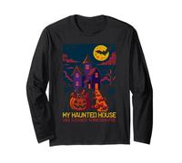 Celebrazione della Stagione dei Fantasmi di Halloween di My Haunted House Maglia a Manica
