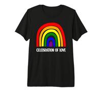Celebrazione dell'amore Rainbow Pride Equality Inclusion Design Maglietta Premium