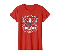 Celebrazione Dell'eccellenza di Stella Spangled Maglietta, Donna, Rosso, XL