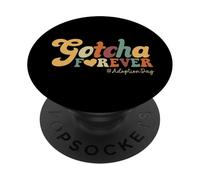 Celebrazione di corrispondenza della famiglia del giorno dell"adozione per sempre di PopSockets PopGrip Adesivo