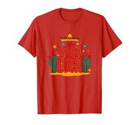 Celebrazione Messicana del Cactus La Vida Loca Fiesta Sombrero Maglietta, Uomo, Rosso, S