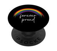 Celebrazione per sempre orgogliosa dell'orgoglio arcobaleno gay della comunità LGBTQ PopSockets PopGrip Adesivo