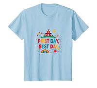 Celebrazione Scolastica del Primo Giorno per i Bambini Maglietta, Bambini, Celeste, 2 Anni