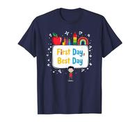 Celebrazione Scolastica del Primo Giorno per i Bambini Maglietta, Uomo, Navy, 3XL