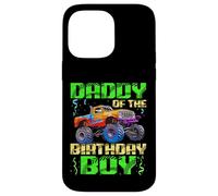 Celebrazioni per il compleanno di Daddy Of The Birthday Boy Monster Truck Custodia per iPhone 14 Pro Max