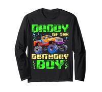 Celebrazioni per Il Compleanno di Daddy of The Birthday Boy Monster Truck Maglia a Manica
