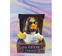 Celebriducks Give Geese a Chance Rubber Duck da collezione nuovo in scatola m...