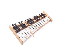 CeleMoon Full Size Glockenspiel 27 note chiavi in metallo xilofono in legno per adulti e bambini, tamburo musicale a percussione strumento musicale educativo