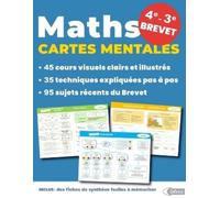 Céléné Maths CARTES MENTALES - 4e, 3e, Brevet 2025 (Tascabile)