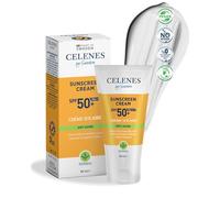 Celenes by Sweden Crema Solare a Base di Erbe SPF50+ Anti-Età - Olio di Avocado & Vitamina E, Resistente all'Acqua, Filtri Solari Minerali e Organici, Nessun Residuo Bianco, Senza Parabeni - 50ml