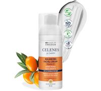 Celenes by Sweden Sea Buckthorn Balancing - Crema viso bilanciante alla vitamina C+, ripara l'umidità naturale, priva di alcol, parabeni, oli minerali, per pelli grasse e combinate, 50 ml