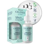 Celenes by Sweden Siero Contorno Occhi + Antiossidante - 5% Caffeina + Sorbo, Illumina & Riduce le Occhiaie, Senza Alcool, Senza Profumo, Senza Parabeni - 30ml