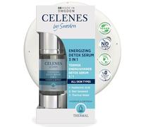 Celenes by Sweden Siero Detox Energizzante Termale 3-in-1 - Acido Ialuronico, Alga Rossa & Acqua Termale Naturale per Idratazione e Protezione - Adatto per Pelle Sensibile - 30ml