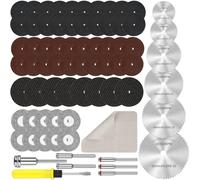 Celepoir Dischi da Taglio Set per Accessori, 98 Pezzi Dischi Taglio per Metalli, Disco da Tagli per Utensili Rotativi, Seghe Circolari mit 1/8" Gambo, per Legno, Plastica, Metallo
