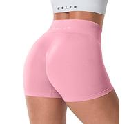 CELER Pantaloncini Scrunch da Allenamento da Donna Senza Cuciture, Pantaloncini Corti al Sedere, da Palestra, a Vita Alta, per Yoga, Atletica, XS