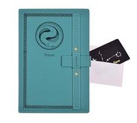 Celercrownv Pesci Regali per donne e uomini, A5 diario in pelle con copertina rigida con biglietto di auguri, regalo zodiacale unico per compleanni, anniversari, vacanze