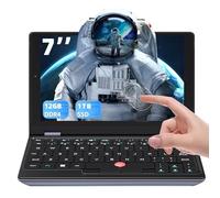 Celeron J4105 - Mini computer portatile ultra leggero con touch screen HD, 12 GB di RAM, SSD da 960 GB, Win 11 Pro/MS Office 2019, WiFi, USB 3.0, mini HDMI, webcam, scheda TF, per affari e studenti