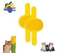 Celery Pets Silicone Grooming Strap Pad, Silicone Grooming Strap Pad, Cat Self Groomer, Adjustable Silicones Pet Groomings Tool, For Climbing Frames & Table Legs (yellow)