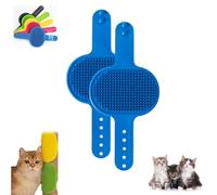 Celery Pets Silicone Grooming Strap Pad, Silicone Grooming Strap Pad, Cat Self Groomer, Adjustable Silicones Pet Groomings Tool, For Climbing Frames & Table Legs (blue)