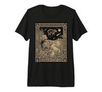 Celeste Capibara Tarocchi Zodiaco Occulto Maglietta Premium