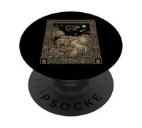 Celeste Capibara Tarocchi Zodiaco Occulto PopSockets PopGrip Adesivo