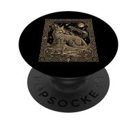 Celeste Coyote Costellazione Tarocchi Desert Moon Design PopSockets PopGrip Adesivo
