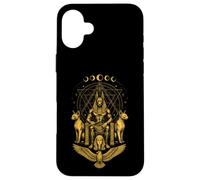 Celeste Geometria Sacra Egiziano Dio Anubis Egitto Custodia per iPhone 16 Plus