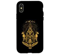 Celeste Geometria Sacra Egiziano Dio Anubis Egitto Custodia per iPhone X/XS