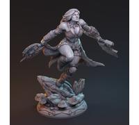 Celeste Kämpferin Miniatura Valchiria Schermo Figura per RPG Come D&D5e Front