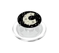Celeste Lettera C Sole Luna Vintage Alfabeto PopSockets PopGrip per MagSafe