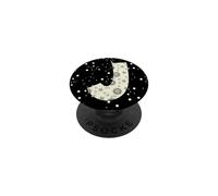Celeste Lettera J Sole Luna Vintage Alfabeto PopSockets PopGrip Adesivo