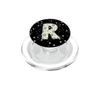 Celeste Lettera R Sole Luna Vintage Alfabeto PopSockets PopGrip per MagSafe