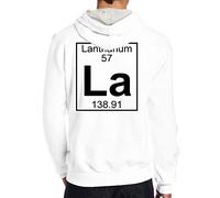 Celeste Luke Mens Hoodies Back Print Felpa con cappuccio da uomo con cappuccio Horses Horse Wilde Horses, Bianco, XL