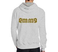 Celeste Luke Mens Hoodies Back Print Felpe con cappuccio personalizzate Che ne dici di una bella tazza calda di pullover misto grafico personalizzato LMAO, Grigio, XL