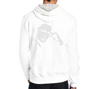 Celeste Luke Mens Hoodies Back Print Felpe con cappuccio personalizzate How You Fall Felpa con cappuccio, Bianco, XXL