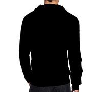 Celeste Luke Mens Hoodies Back Print Felpe con cappuccio personalizzate Non sono pigro Pullover grafico personalizzato, Nero, S