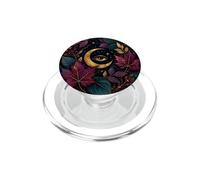 Celeste Luna Occhio Foglie Autunno Natura Mistica Notte Cielo PopSockets PopGrip per MagSafe