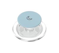 Celeste minimalista disegnato a mano della luna crescente blu freddo del ghiaccio PopSockets PopGrip per MagSafe